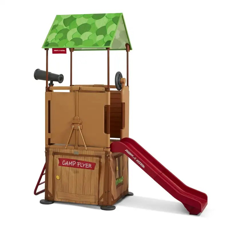 Folding Treetop Climber Playset with Slide, for Kids and Toddlers, Ages 2-5 yea image 0