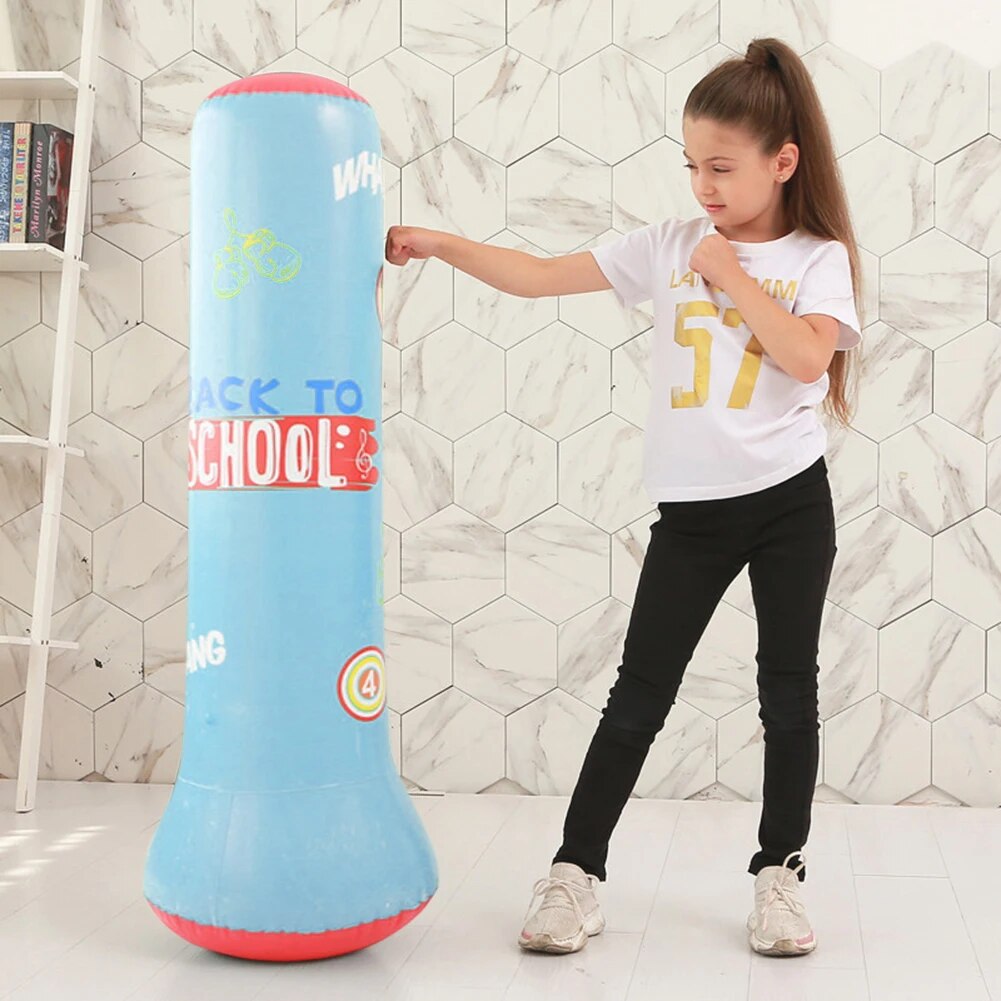 Inflatable Punching Bag Gym Fitness Boxing Training  Sandbag Stress Relief Toys image 4