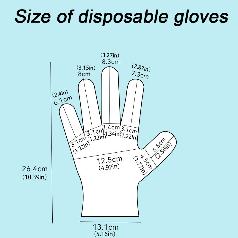 Disposable TPE Gloves “ Thickened, Non-Slip & Wear-Resistant, Snug Fit for Baki image 5