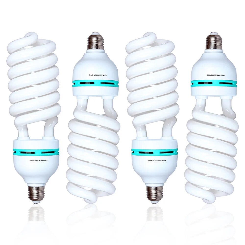 Pography Bulb Lamp Lighting Softbox Soft Box 4PCS 135W 5500K Light  CFL Bala image 2