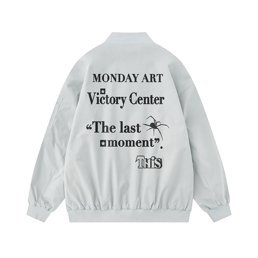 Men Aviator Jackets 2024 Autumn Couple's Matching Jacket Hip-hop Streetwear L