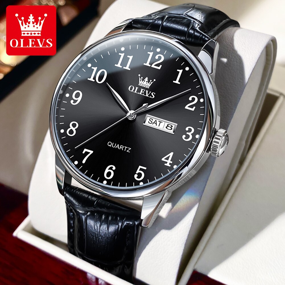 OLEVS New Fashion Watch For Men Top Brand Luxury Sport Waterproof Simple Ultra- image 1
