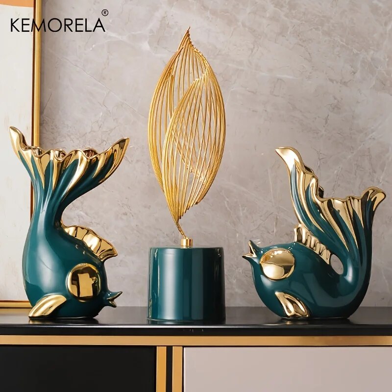 Ceramics Statue Exquisite Home Decor Modern Abstract Art Statue Ornaments Sculp image 7