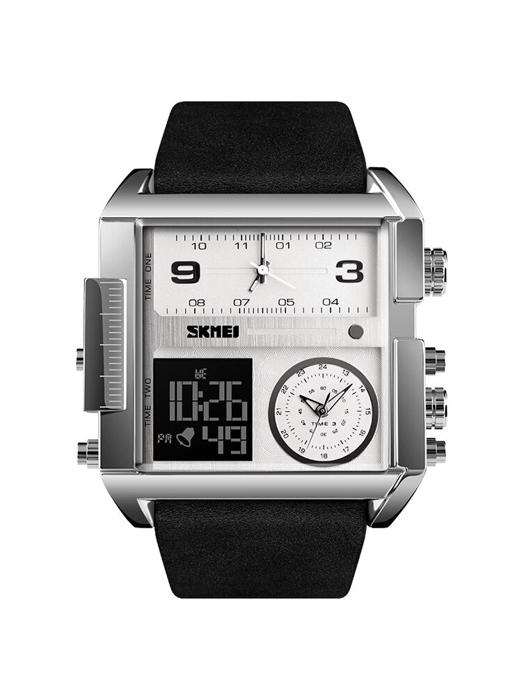 Skmei Top Brand 3 Time Sports Watches Mens Military Back Light Chrono Digital W image 2
