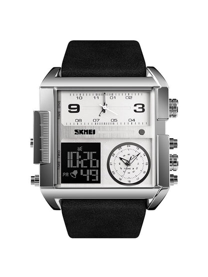 Skmei Top Brand 3 Time Sports Watches Mens Military Back Light Chrono Digital W image 2