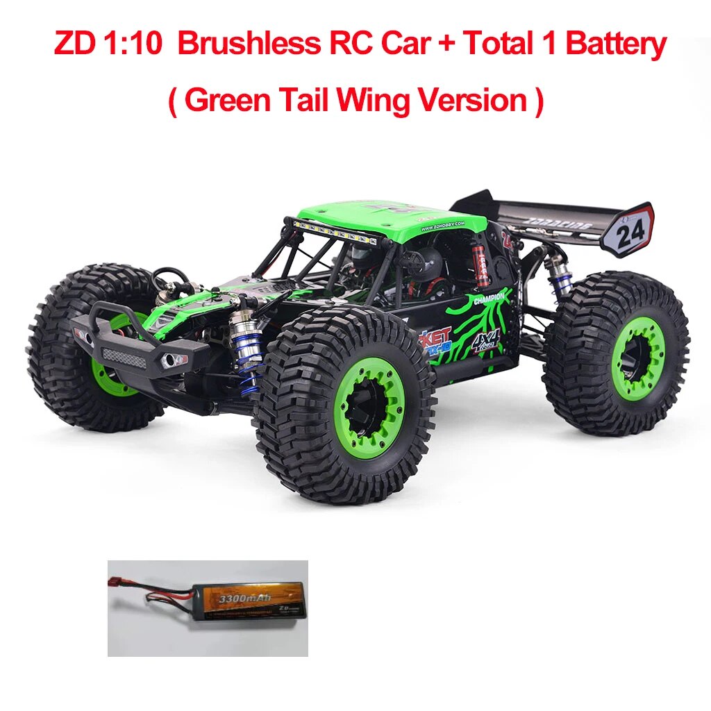 80km/h ZD Racing DBX 10 1/10 4WD RC Car 2.4G Remote Control Car Brushless Motor image 5