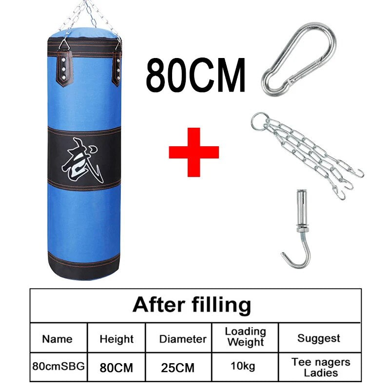 Punch Sandbag Durable Hanging Hollow Sandbag Boxing Heavy Punch Bag With Metal  image 10