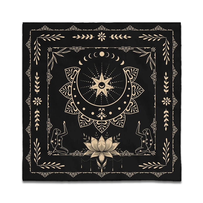 Stardust Tarot Reading Cloth Altar Cloth Alter Cloth Wicca Altar Moon Phase Mat image 6