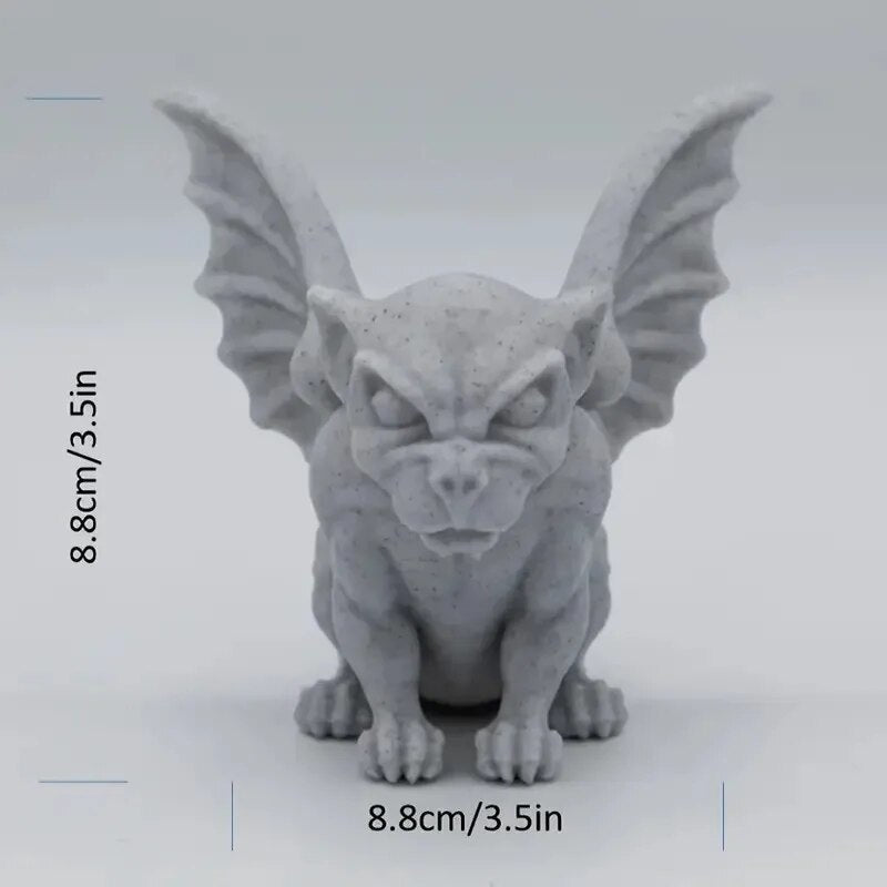 Gargoyle Statue,Home Living Room Ornaments, Bookshelf Computer Desk Ornaments image 5