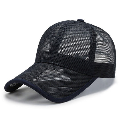 Summer Men Hat Openwork Brim Breathable Mesh Cap Outdoor Sports Sunscreen Baseb image 6
