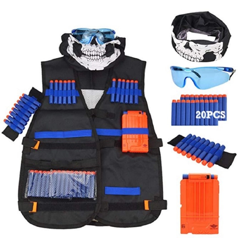 Children Kids Tactical Outdoor Vest Her Kit Game Guns Accessories Toys for N