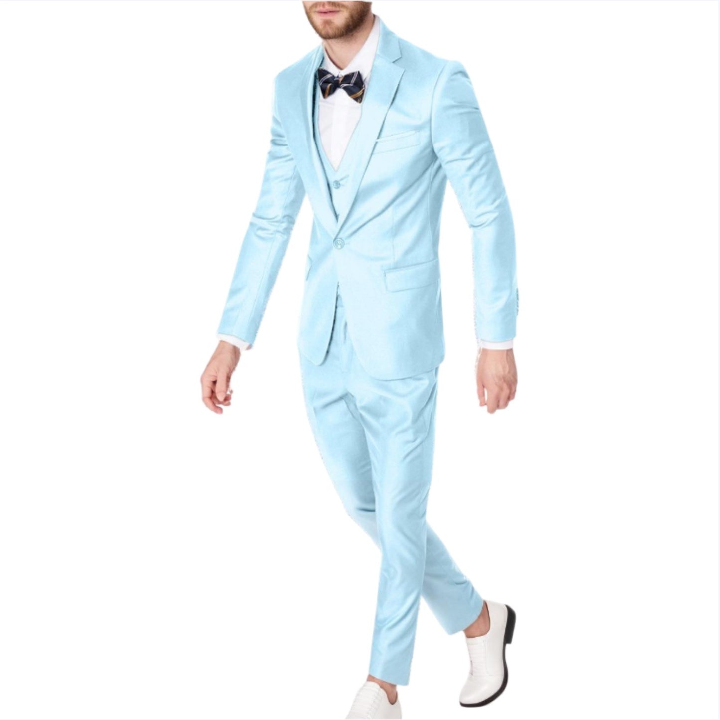 Men Elegant Suits For Wedding 2 Pieces 2 Set Jackets Vest Pants Luxury Classic  image 4