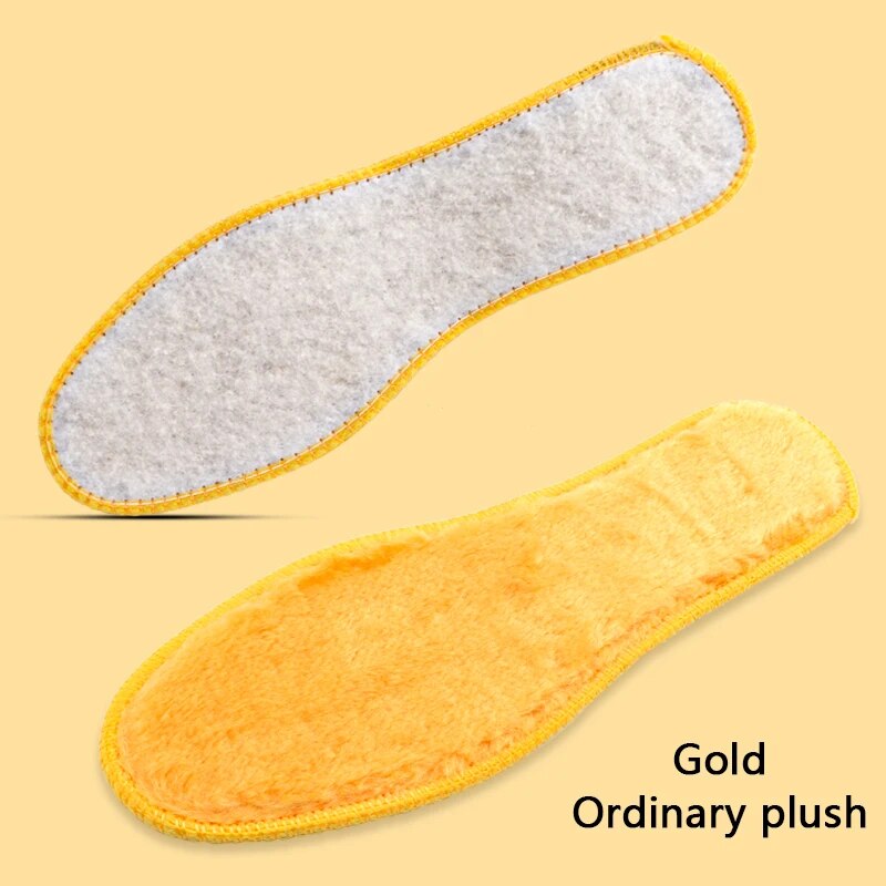 1Pair Thicken Plush Insoles Men Women Heating Shoe Pads Winter Warm Shoes Insol image 2