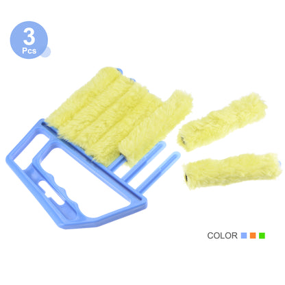 Window Blind Hand-held 7 Finger Shutters Brush Cleaning Tool 3 Colors Pack of 3 image 2