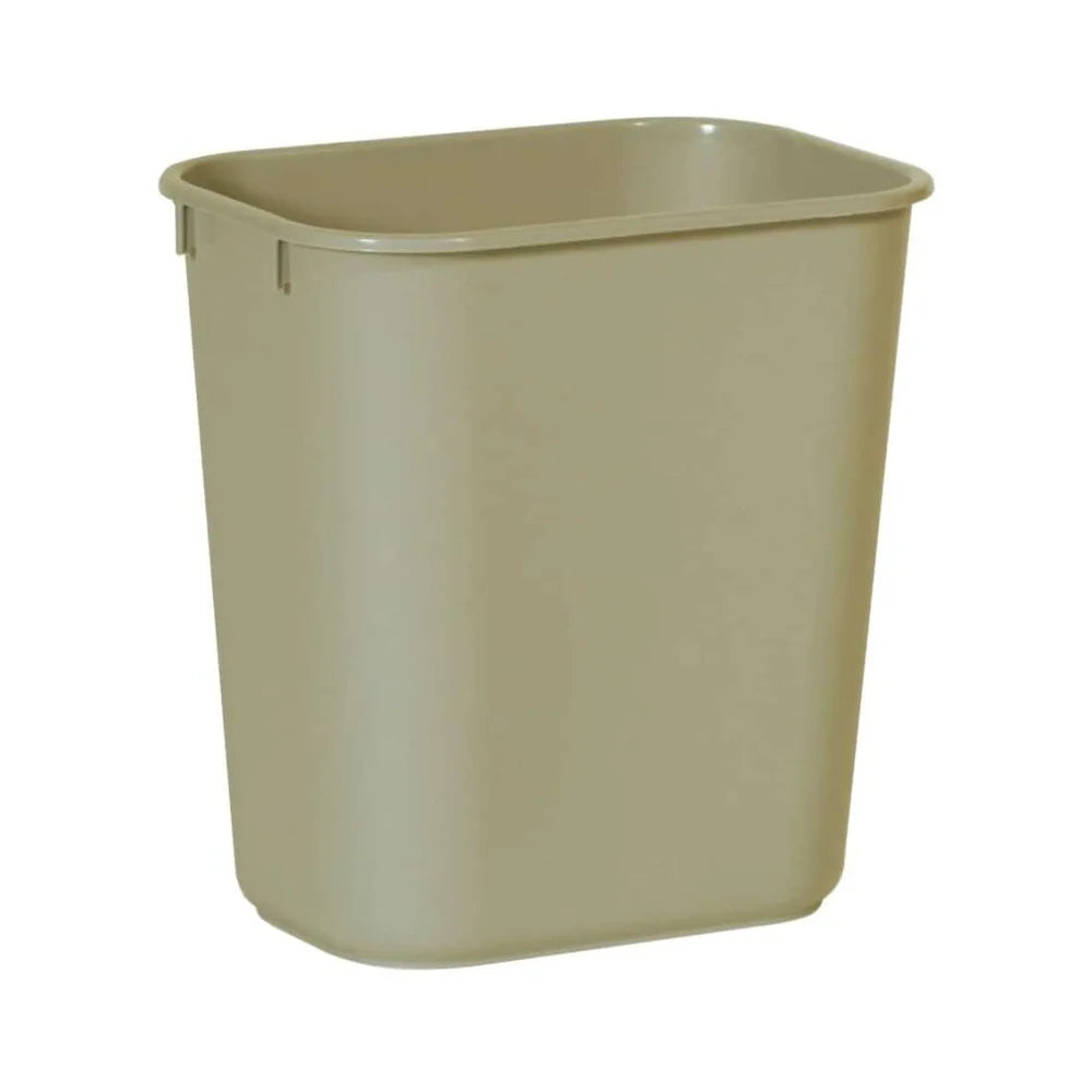 Soft Molded Plastic Wastebasket Rectangular Desk Trash Can Indoor Outdoor Garba image 3
