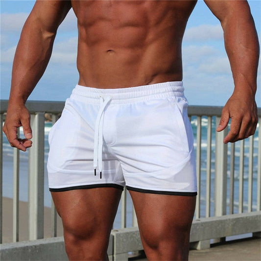 Menhorts Fitness Beach Sports Shorts Menummer Gyms Workout Male Breathable Mesh Quick Dry Sportswear Jogger Short Pants Men