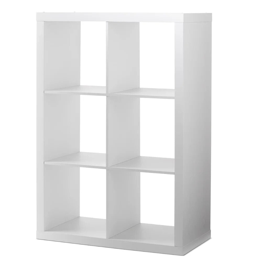 6-Cube Storage Organizer, White Texture image 6