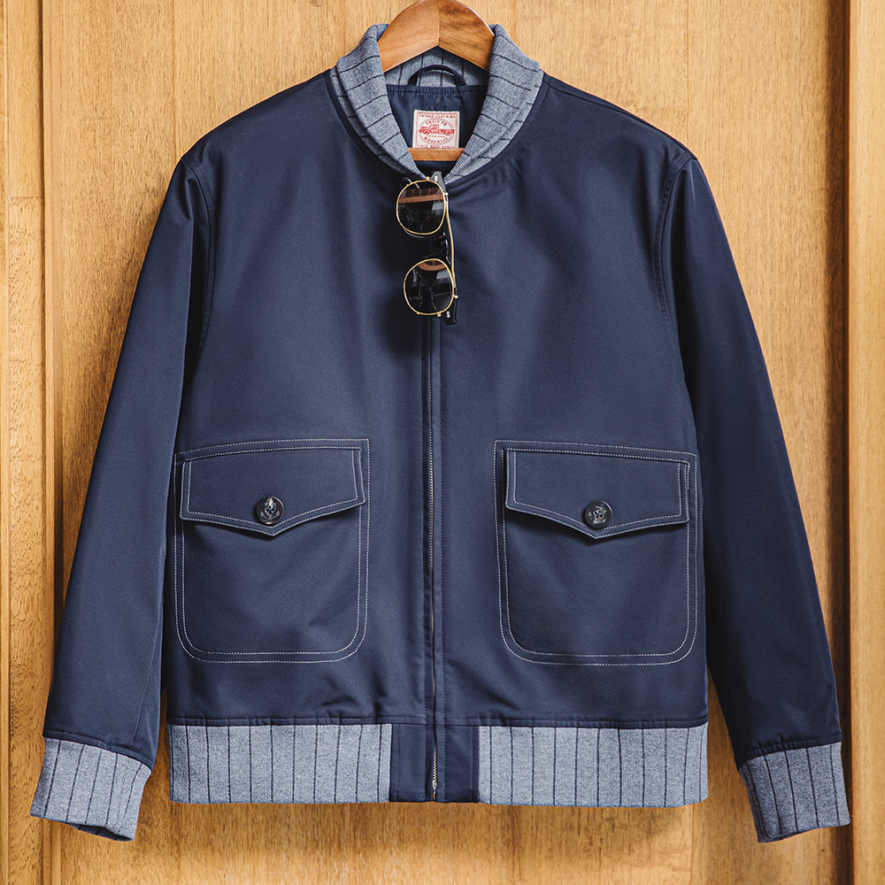 Maden Workwear American Retro A1 Pilot Jacket Bomber Short Contrasting Color Pa image 6