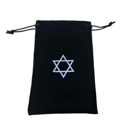 2pcs/set Pentagram Tarot Tablecloth with Bag Velvet Altar Tarot Cloth Pentacles image 11