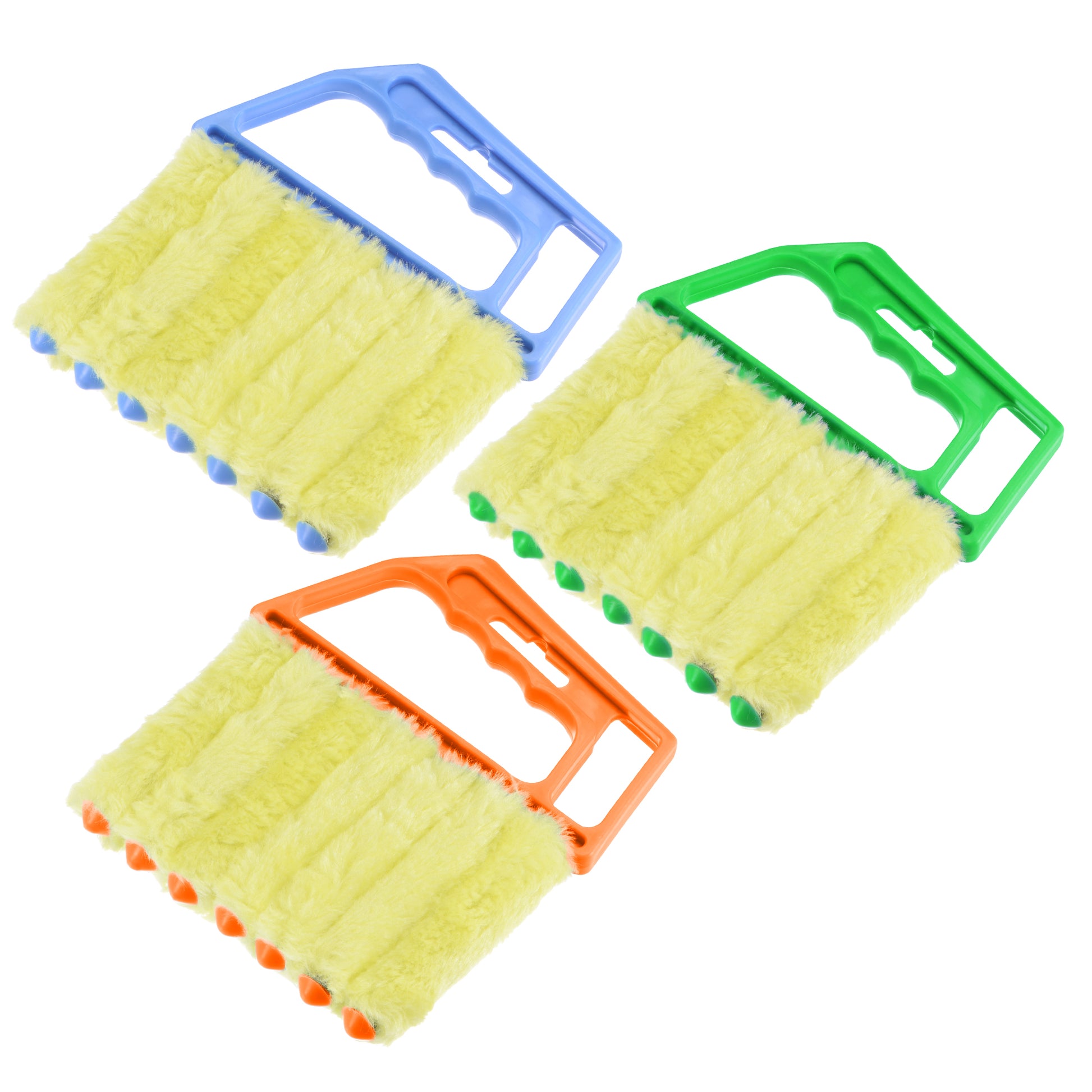 Window Blind Hand-held 7 Finger Shutters Brush Cleaning Tool 3 Colors Pack of 3 image 0