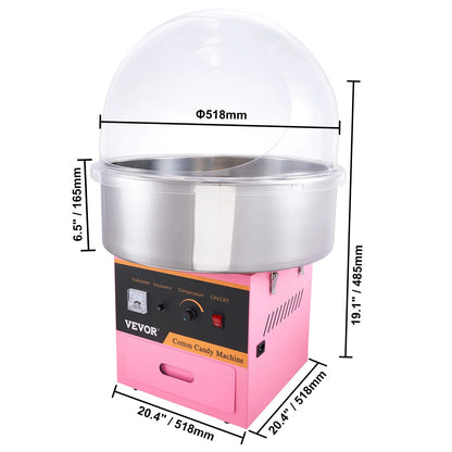 VEVOR Electric Cotton Candy Machine Commercial Floss Maker with Stainless Steel image 1