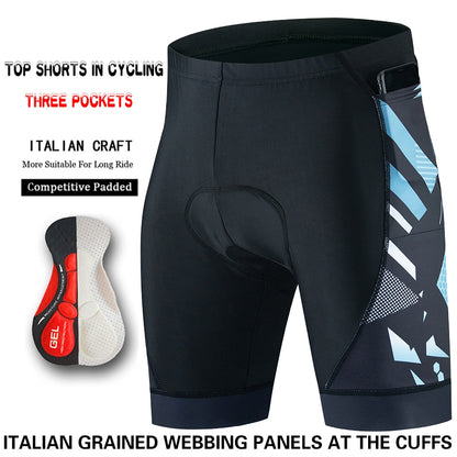 Three pocket Cycling Shorts Bike Tights Triathlon 5D Gel Padded Pro Lycra Bicyc image 3