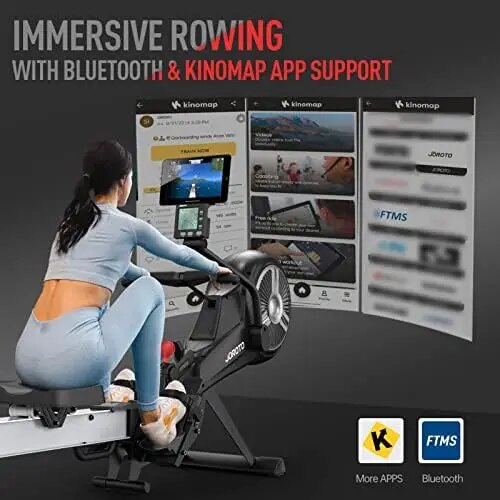 Machine - Air &  Resistance Rowing Machines for Home Use, Commercial Grade Fold image 3