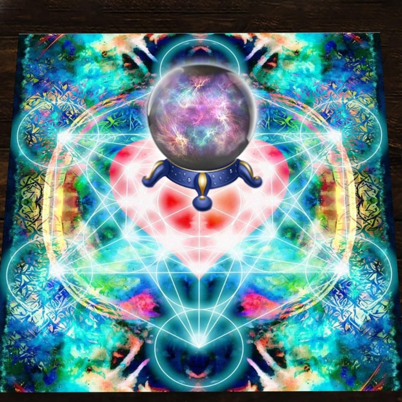 Metatron Heart Astrologys Altars Cloth Tarot Tablecloth Divinations Cards Table image 7