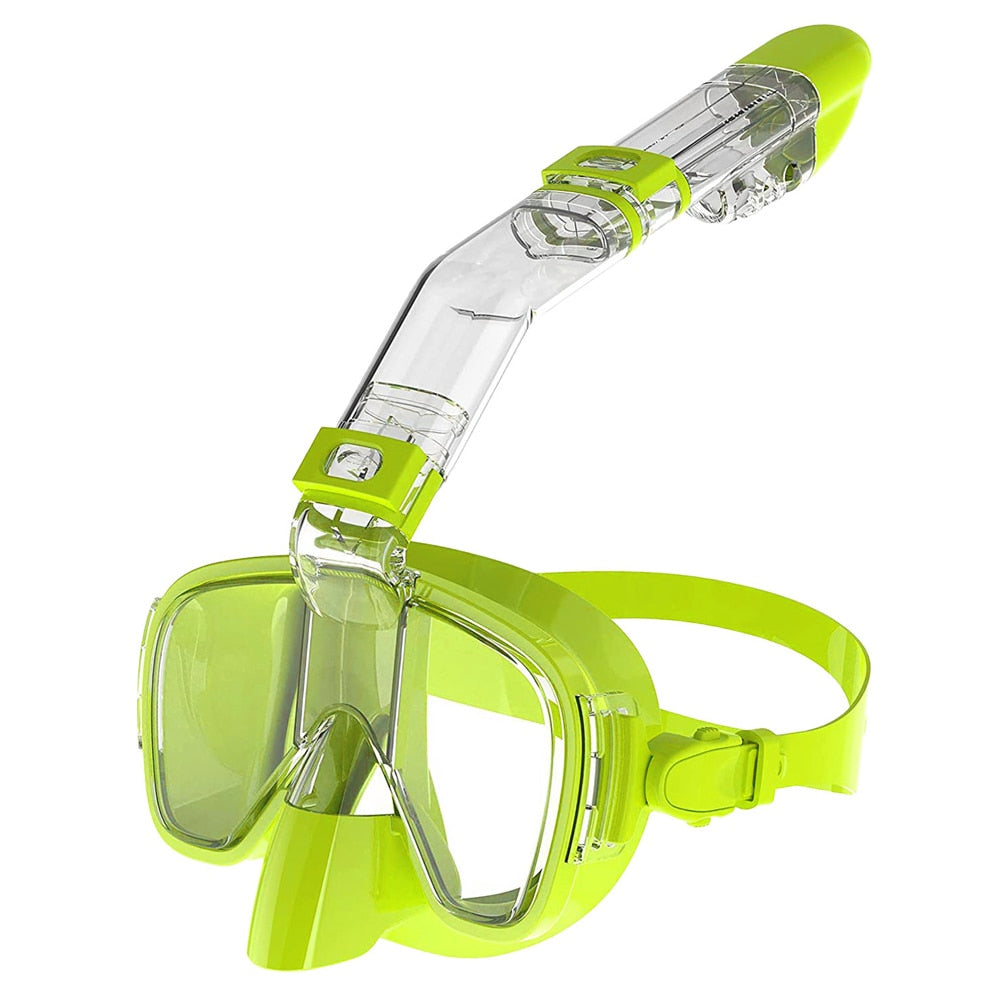 Diving Masks Foldable Anti-Fog Snorkel Mask Set with Full Dry Top System for Fr image 3