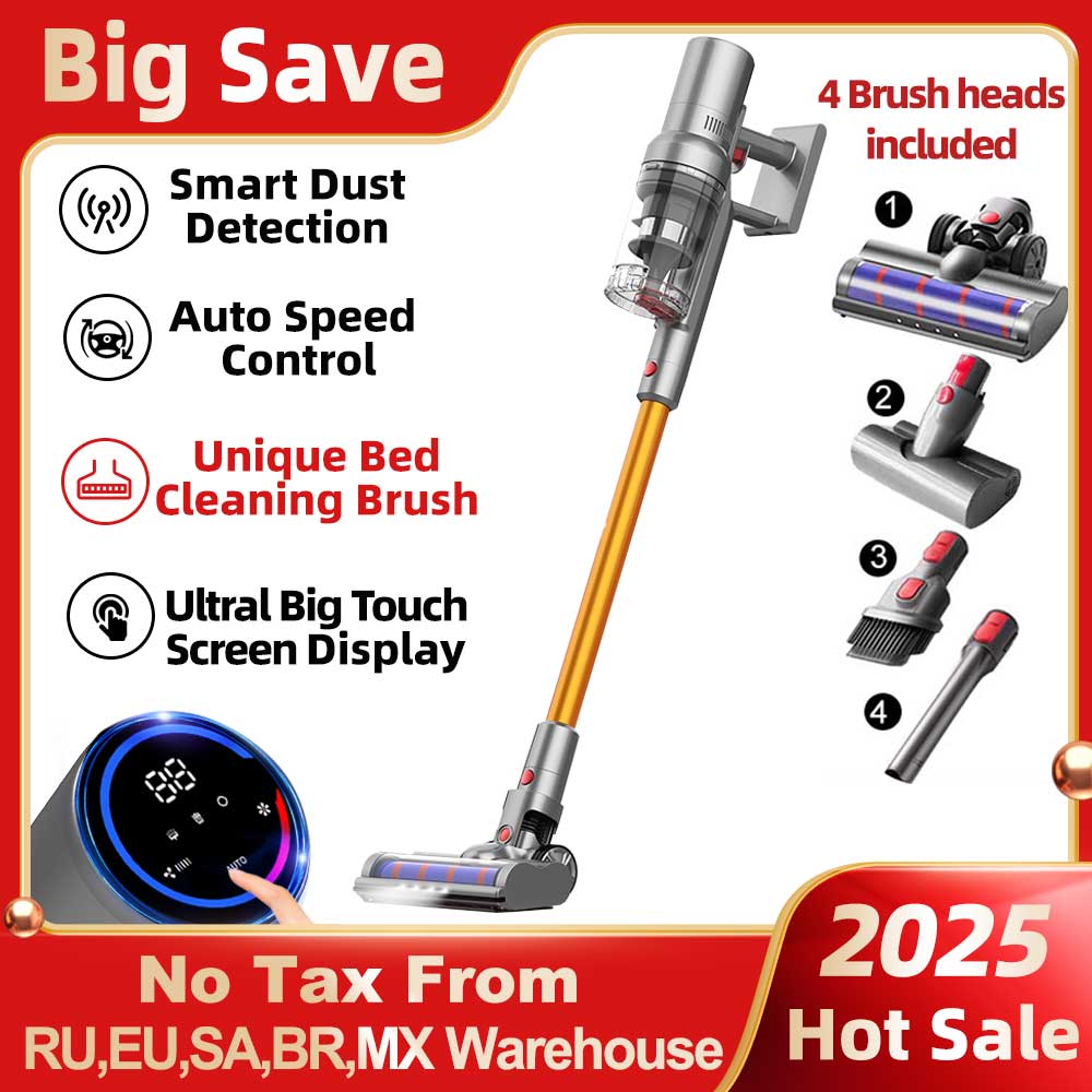 ABIR VC205 Cordless Handheld Vacuum Cleaner,27000PA,Touch Screen,Smart Dust Sen image 1