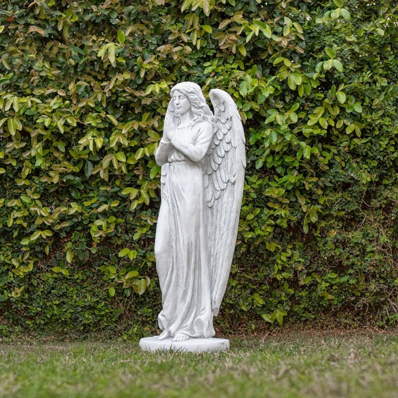 Alpine Corporation Praying Angel Statue, Outdoor Yard Art Decor image 1