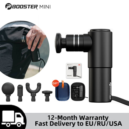 BOOSTER Mini Electric Muscle Massage Gun Pocket Neck Muscle Massager Pain Thera image 1