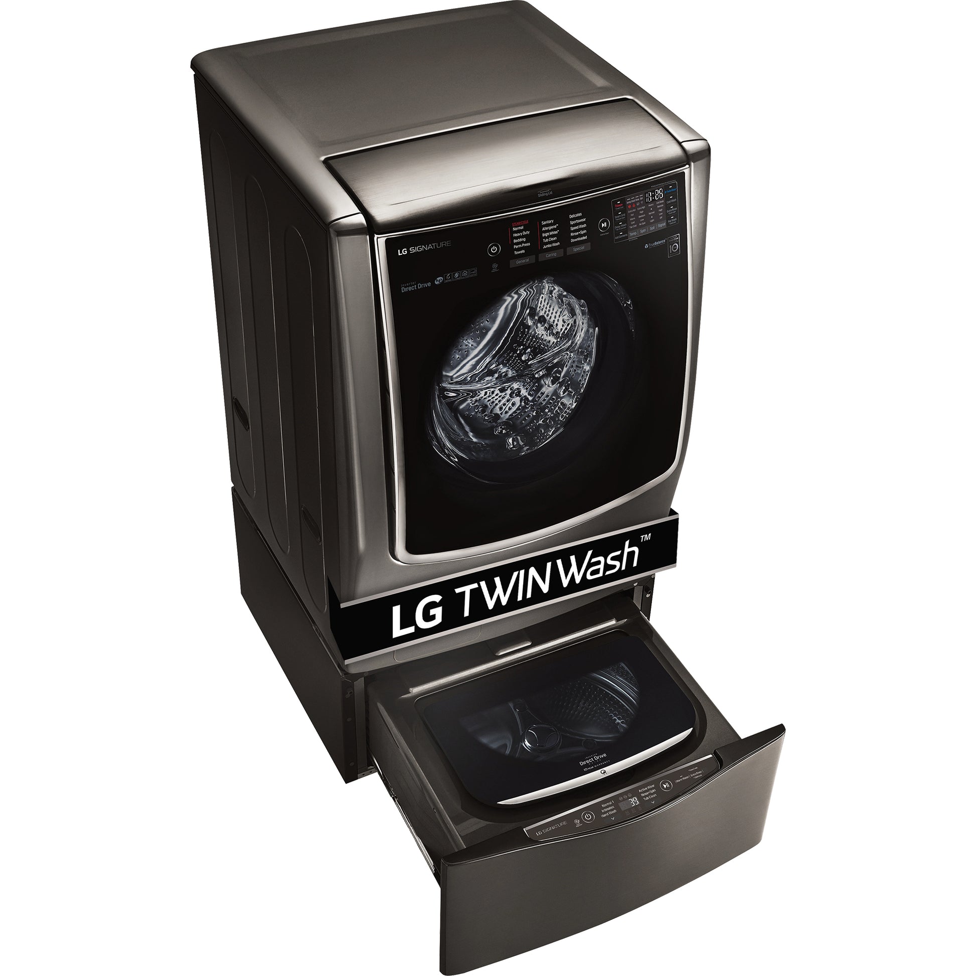 LG SIGNATURE Mega Capacity 5.8 cu. ft. TurboWash Steam Washer and 9.0 cu. image 6