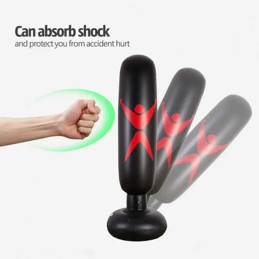 Boxing Sack 160cm Inflatable High Quality Pressure Relief Thickening Fitness Tr image 0