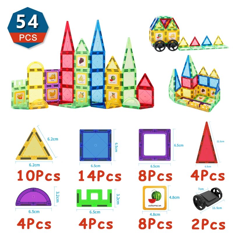 Romboss Magnetic Designer Construction Set Plastic Magnetic Sheet Construction image 2
