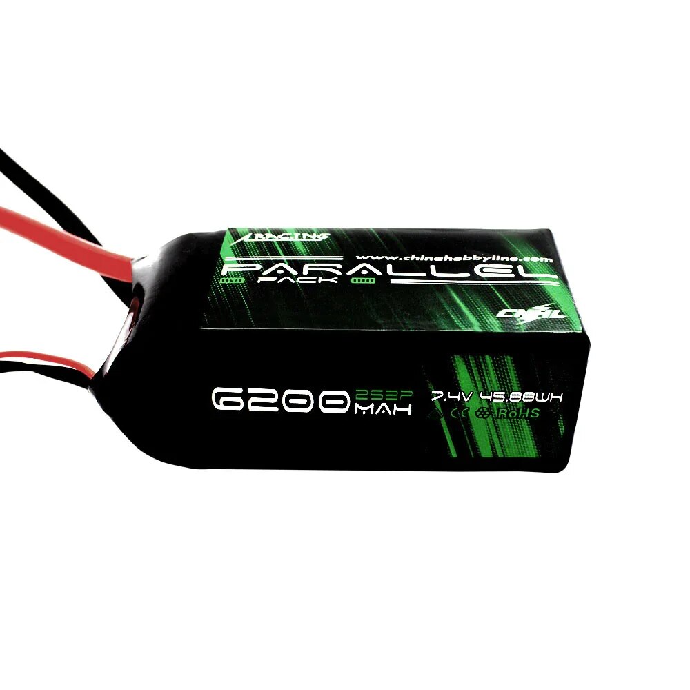 CNHL 2S 3S 7.4V 11.1V Shorty Lipo Battery 4400mAh 6200mAh 90C Soft Pack with 8a