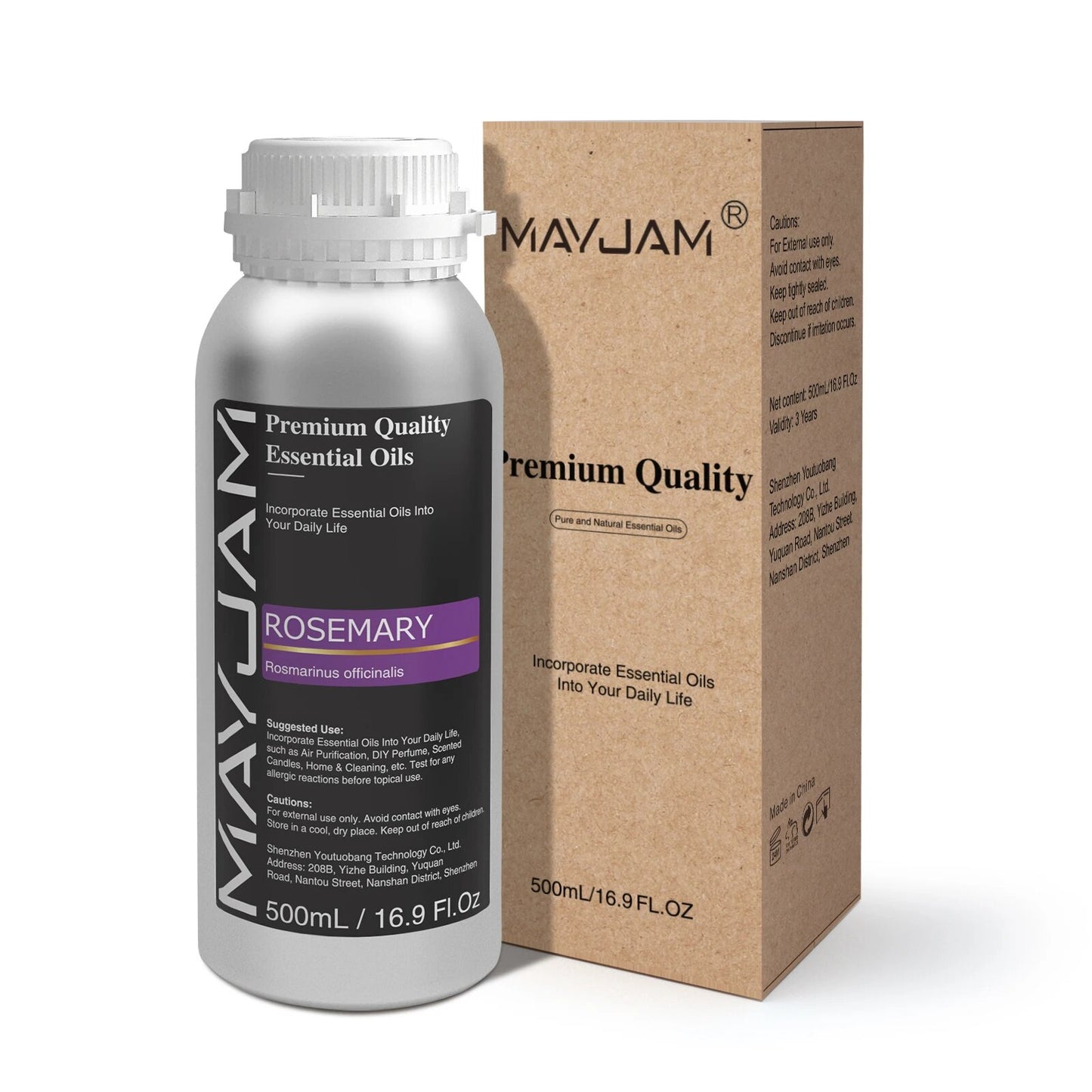 MAYJAM 100ml 500ml Aromatic Essential Oils Rosemary Sweet Orange Lavender Eucal image 3