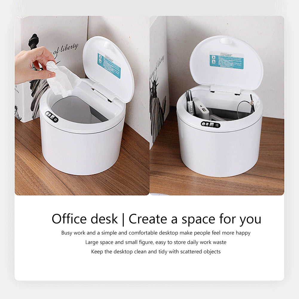 3L Automatic Desktop Trash Can Garbage Bin Removable Electric Sensor Garbage Bu image 5