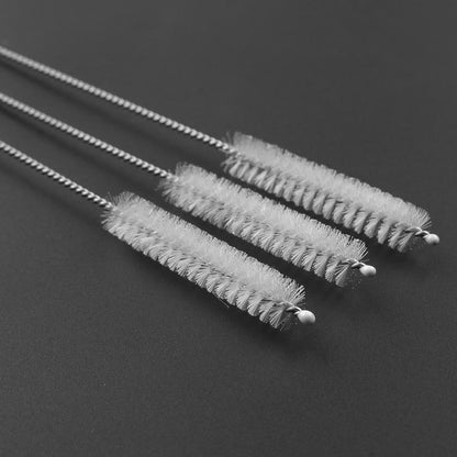 25-100PCS Drinking Pipe Brushes Stainless Steel Straw Oil Stains Removal Brush  image 12