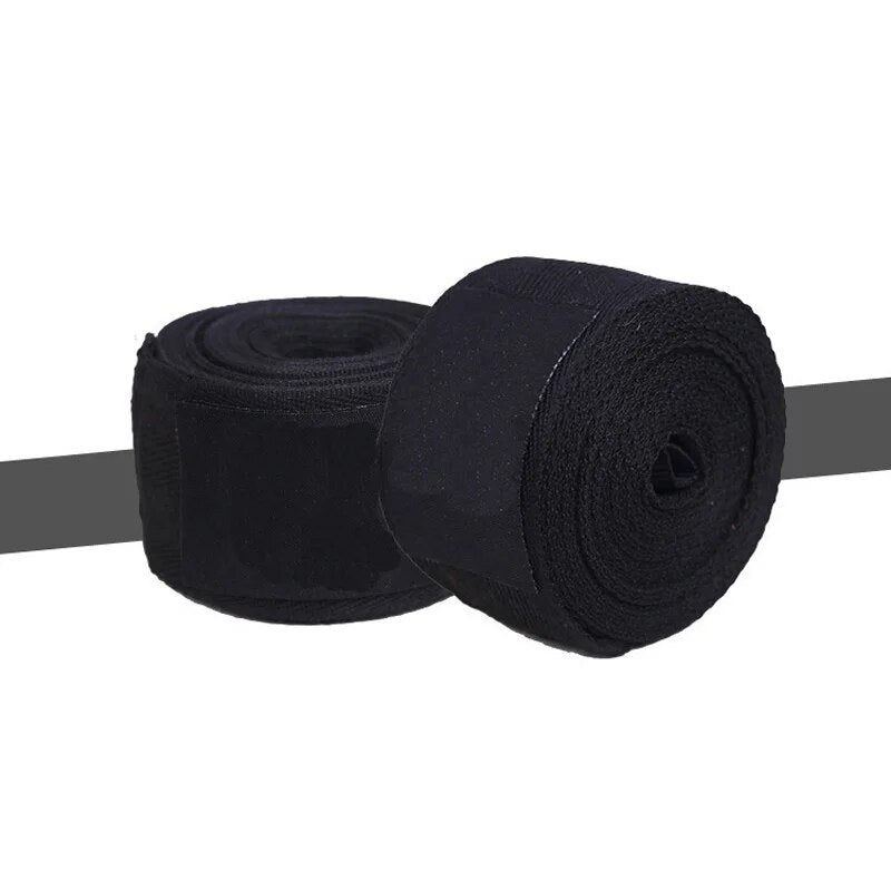2 Rolls 1.5/2/3/5M Cotton Boxing Bandage Sports Strap Sanda Kick Boxing MMA Han image 5