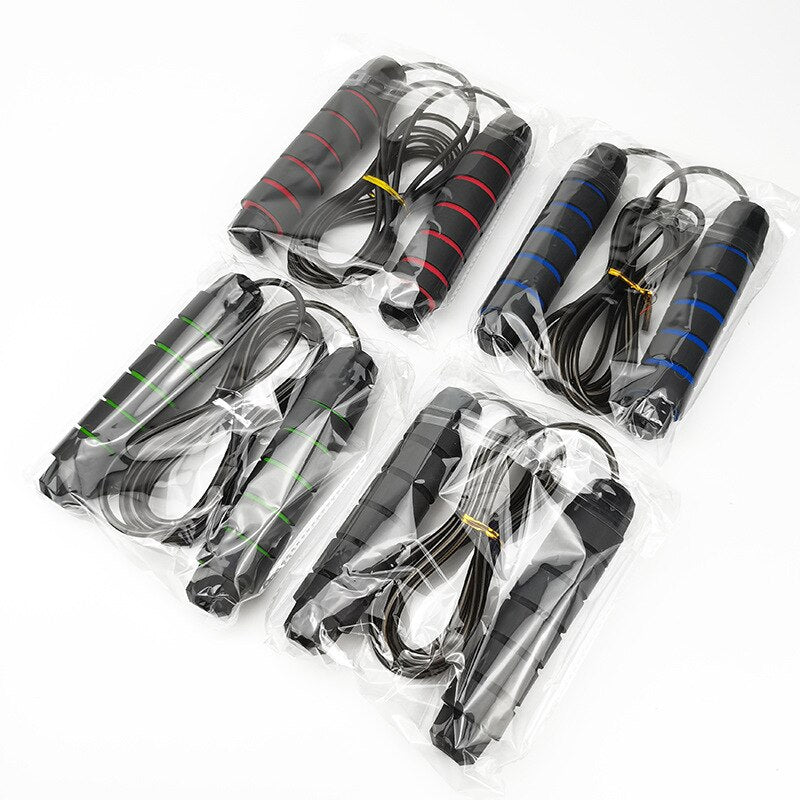 Jump Rope  Tangle Free Rapid Speed Jumping Rope Foam Handle Adjusta image 6