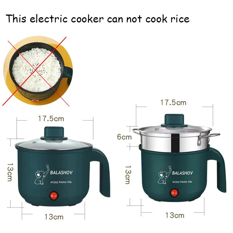 Mini Electric Cooker Non-stick Cooking 1-2 People Single/Double  Pot steamer image 7