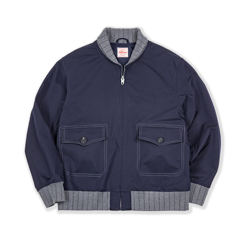 Maden Workwear American Retro A1 Pilot Jacket Bomber Short Contrasting Color Pa image 1