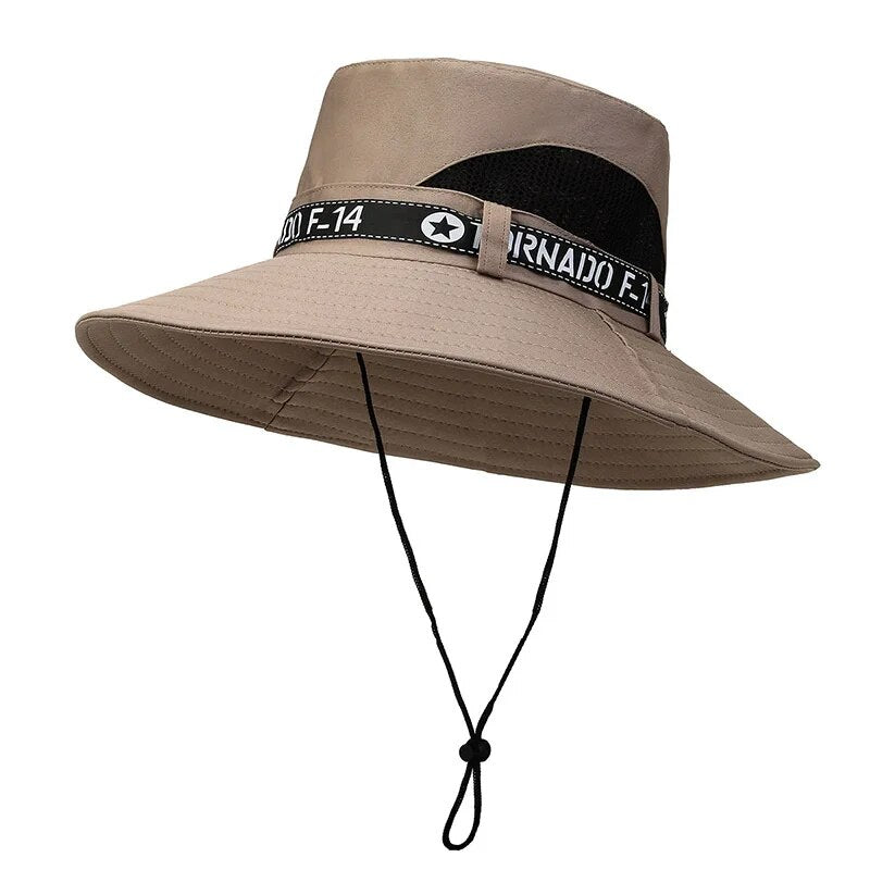New  Selling Spring Summer Bucket Hat Men's Solid Color Big Brim Sun Hat Wom image 4