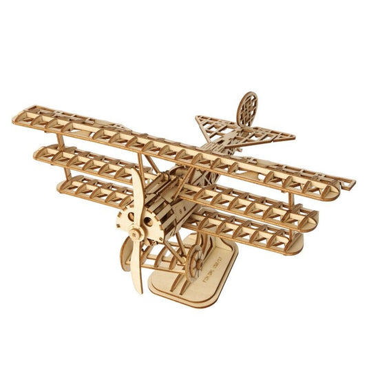 3D Wooden Animal & Building Puzzle Children Kid Natural Wood