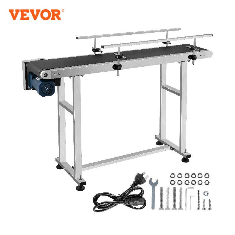 Vevor 150 Cm Pvc Conveyor Belt Machine 59'X 7.8' With Stainless Steel Adjusta