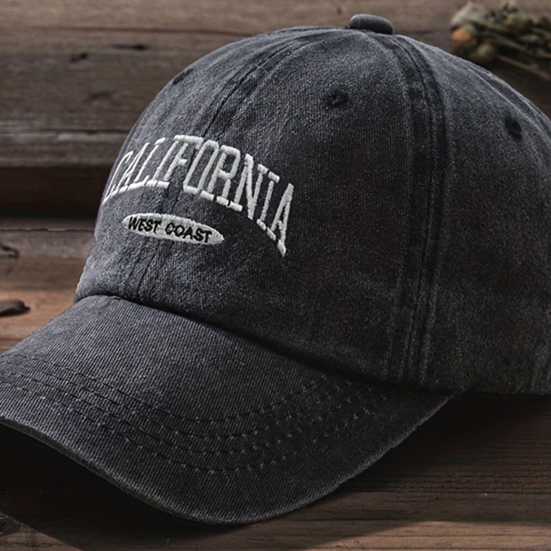 Cotton Retro Vintage Baseball Cap Men Women Denim Embroidered Letters Hat Cotto image 7