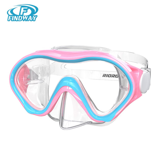 Children Swimming Glasses Adjustable Large Frame 180° Wide Vision Anti-Fog UV P image 0