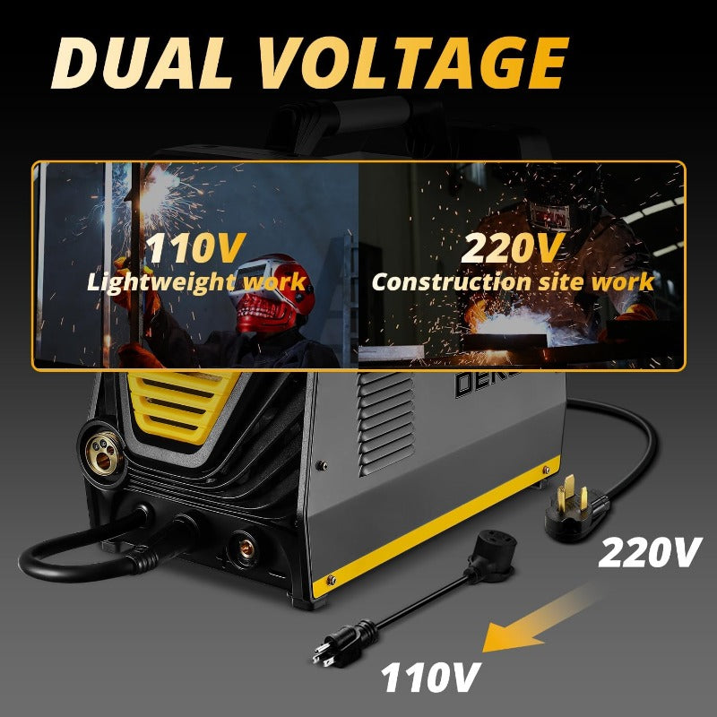 DEKO Digital 200A MIG/MMA Welder, SYNERGIC DC Inverter Welding Machine,110V/220 image 2