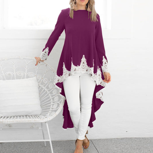 New 2023 Muslim Women Abaya Fashion Dubai Turkey Arabic Islamic Lace Up Irregul image 0